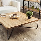 Wooden coffee table kitset assembly example