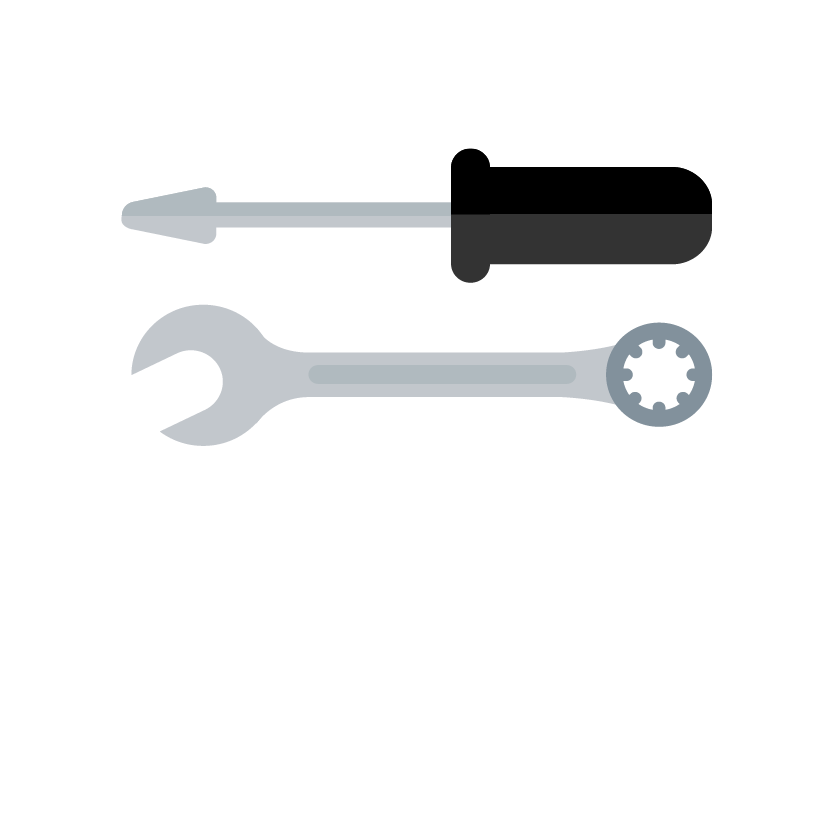 Save your marrige graphic of screw driver and wrench