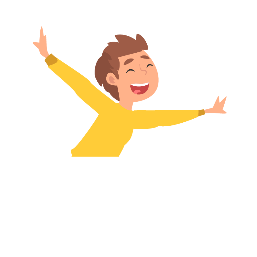 Make time for life graphic of happy person