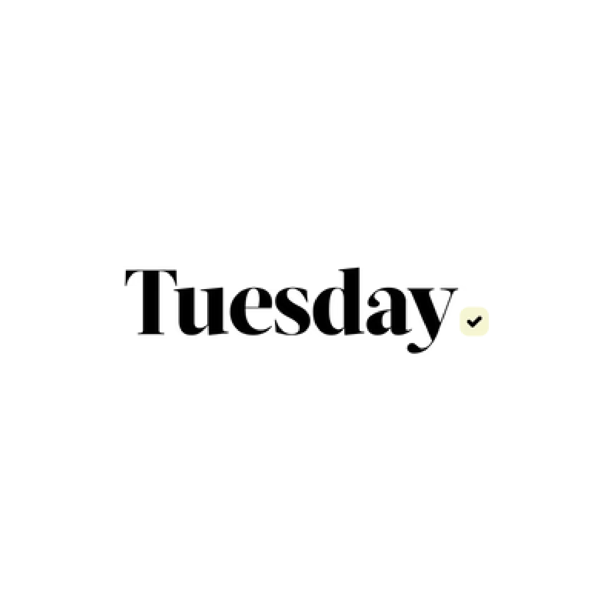 Tuesday-logo. Click to view page