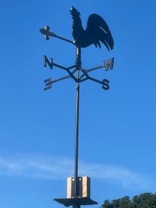 Black Rooster Weathervane in Tauranga