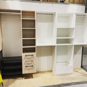 White Shelving Cupboards