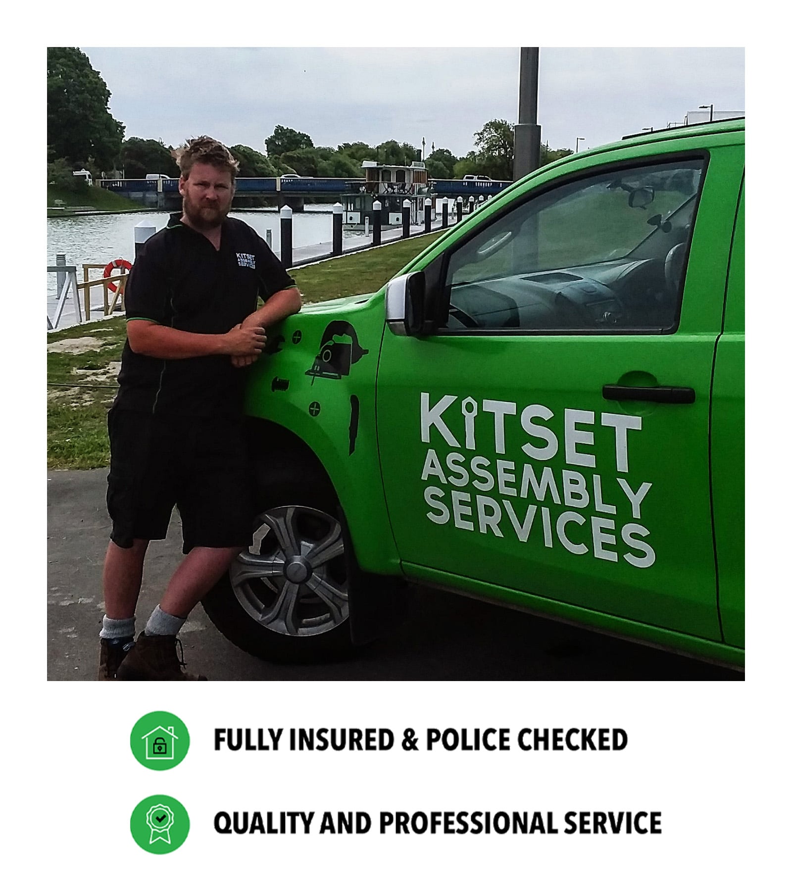 NZ_MKT_FZE_AndrewWebsiteProfileImage2_20260724_v01 Andrew standing against a green truck.
