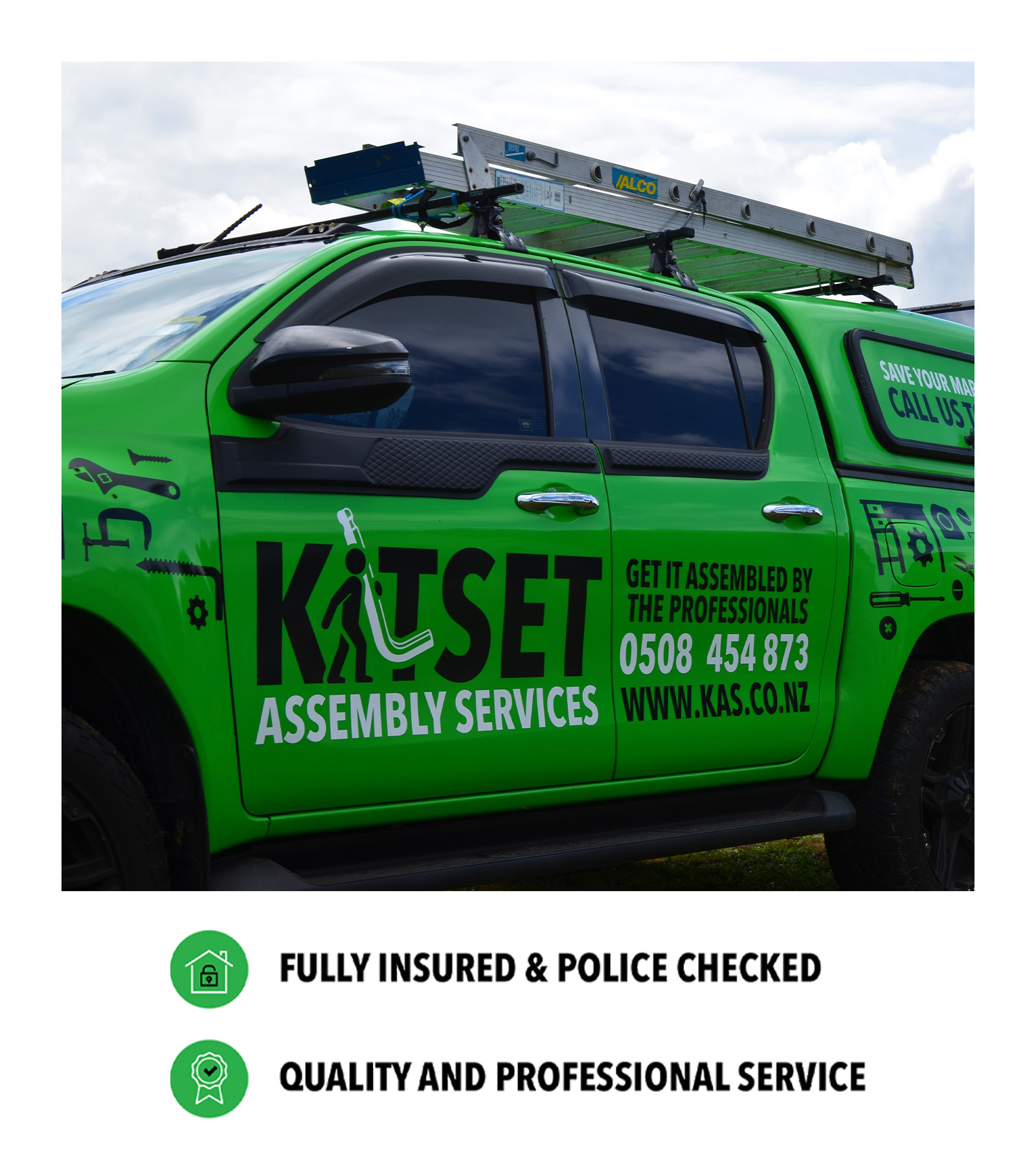 NZ_MKT_FZE_NickWebsiteProfileImage2_20260724_v01 A green Kitset Vehicle